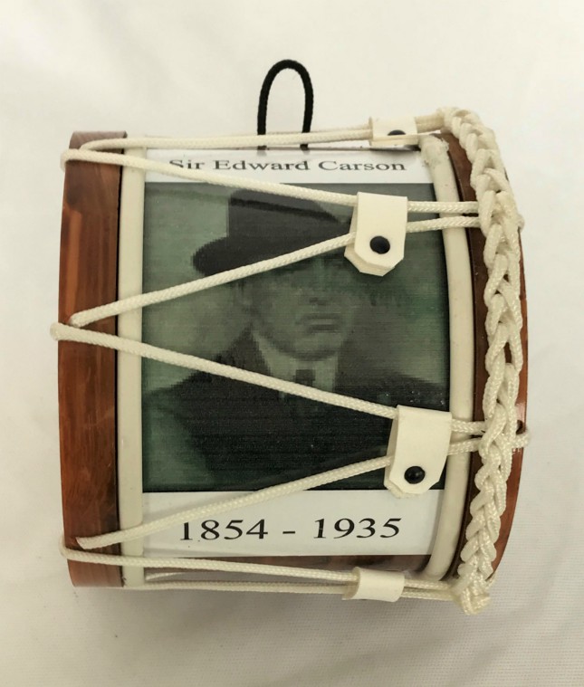 Sir Edward Carson 1854 - 1935 Mini Lambeg Drum