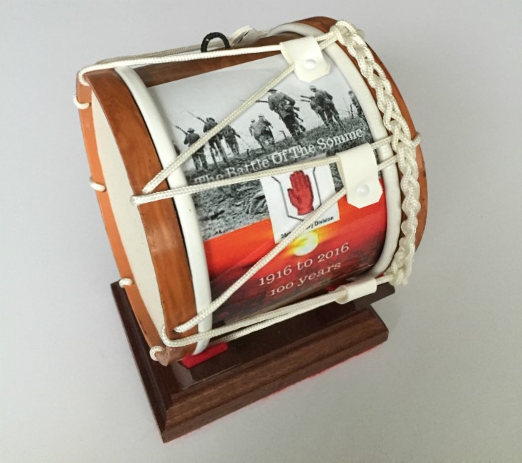 Battle Of The Somme Limited Edition Mini Lambeg Drum With Stand